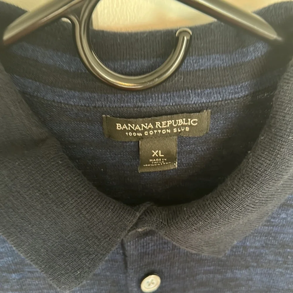 Banana Republic smoke fitted cotton
